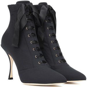Dolce & Gabbana Women Black Lace Sock Boots; EU40